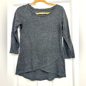 LOFT 3/4 sleeve length gray sweater